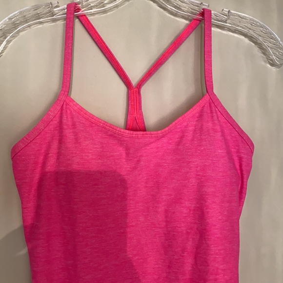 Lululemon Power Y Tank heathered pink size 6 - Picture 7 of 10